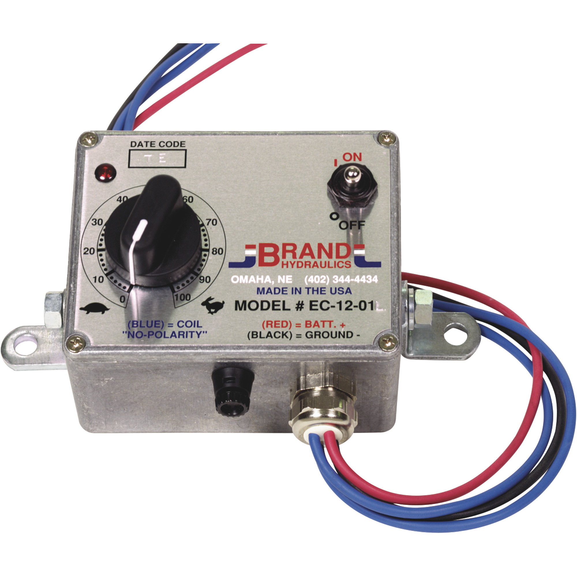 Brand Hydraulics 12 VDC Electronic Control Box, Model# EC-12-01